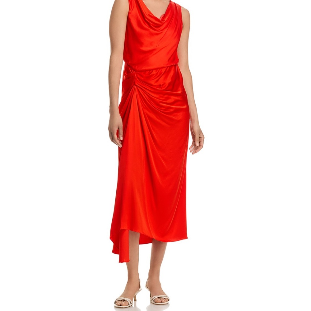 Elegant Red Sleeveless Dress